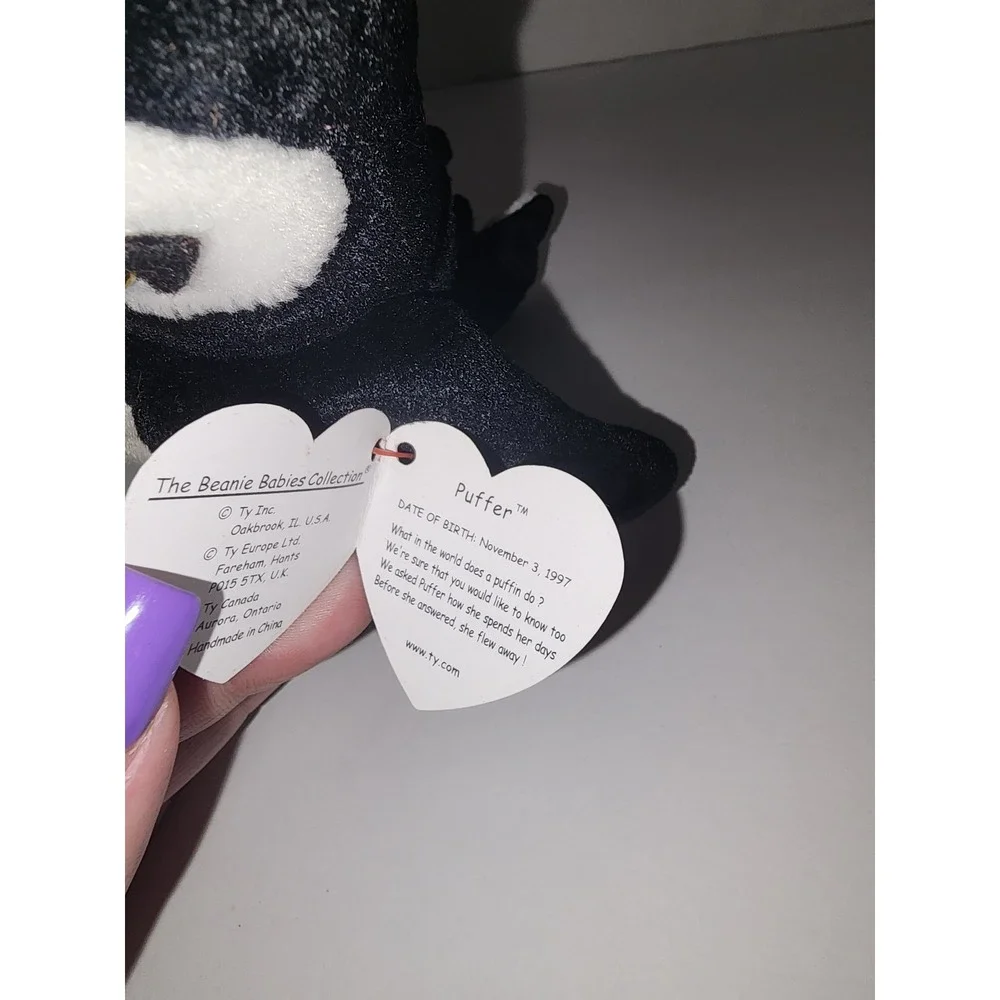 Ty Beanie Babies Puffer The‎ Puffin Red Star November 3 1997
